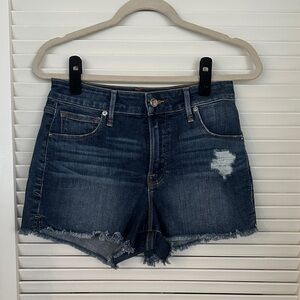 Good American Dark Blue Jean Shorts
